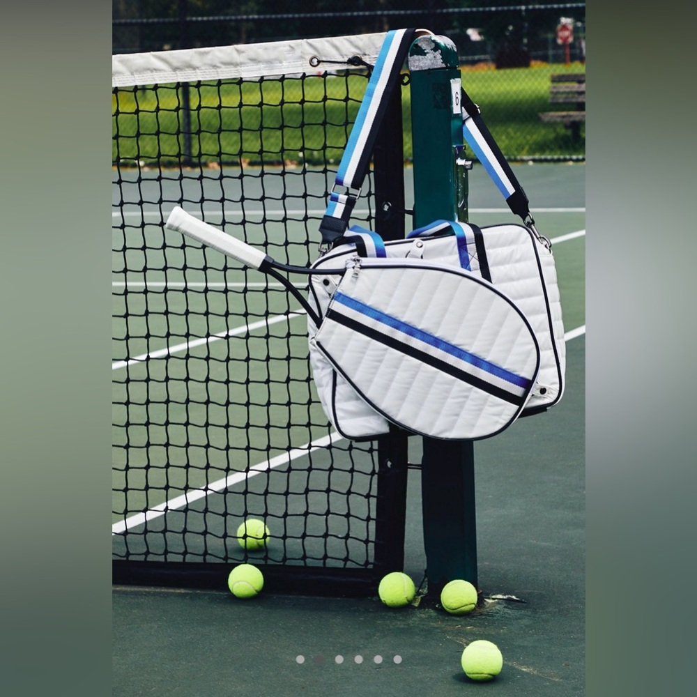 FP x THINK ROYLN Quilted Multi Pocket Nylon Tennis Tote Bag NWT 🔖 - Picture 1 of 6